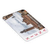 Siena Palazzo Pubblico uitzicht fridge magnet Magneet (Rechterzijde)