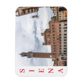 Siena Palazzo Pubblico uitzicht fridge magnet Magneet (Verticaal)