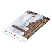 Siena Palazzo Pubblico uitzicht fridge magnet Magneet (Linkerzijde)