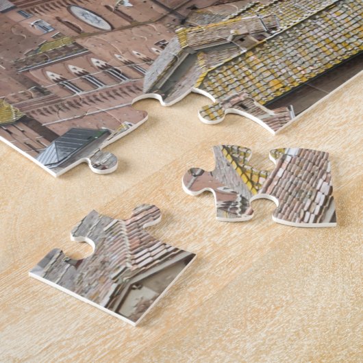 Siena Piazza del Campo view puzzle Legpuzzel (Zijkant)