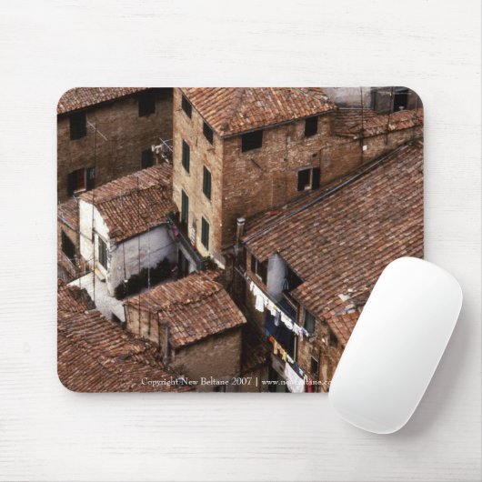 Siena Rooftops | Mousepad Muismat (Met muis)