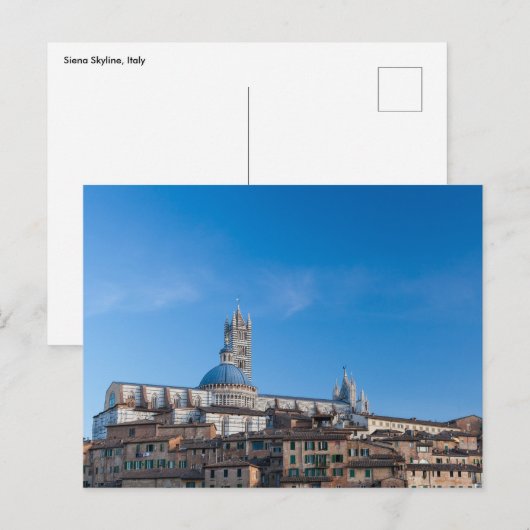 Siena skyline, Italië Briefkaart (Voorkant / Achterkant)