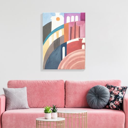 Siena | Sophie Taeuber-Arp | Canvas Afdruk (Insitu (Woonkamer))