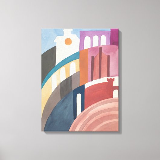 Siena | Sophie Taeuber-Arp | Canvas Afdruk (Voorkant)
