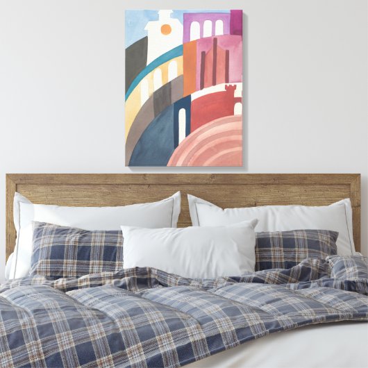 Siena | Sophie Taeuber-Arp | Canvas Afdruk (Insitu (Slaapkamer))