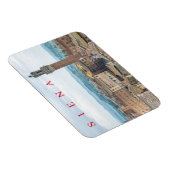 Siena Torre del Mangia uitzicht koelkastmagneet Magneet (Rechterzijde)