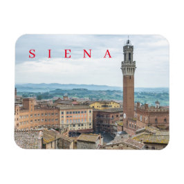 Siena Torre del Mangia uitzicht koelkastmagneet Magneet