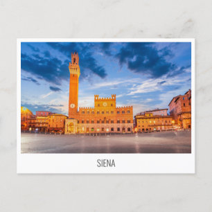 Siena, Toscane, briefkaart Italië