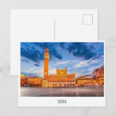 Siena, Toscane, briefkaart Italië (Voorkant / Achterkant)