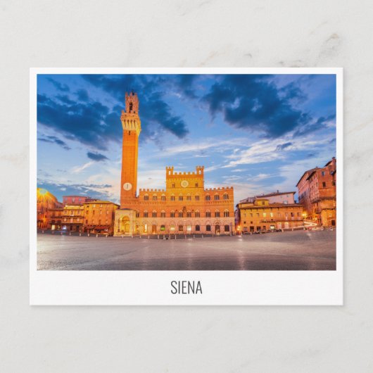 Siena, Toscane, briefkaart Italië (Voorkant)