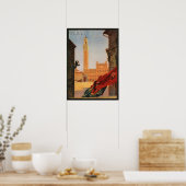 SIENA Toscane ITALIË ENIT Toerisme Feestdagen Poster (Keuken)