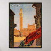 SIENA Toscane ITALIË  ENIT Toerisme Feestdagen Poster (Voorkant)