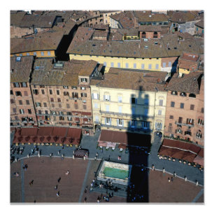Siena Toscane Italië Foto Afdruk