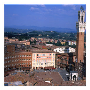 Siena Tuscany Italië Foto Afdruk