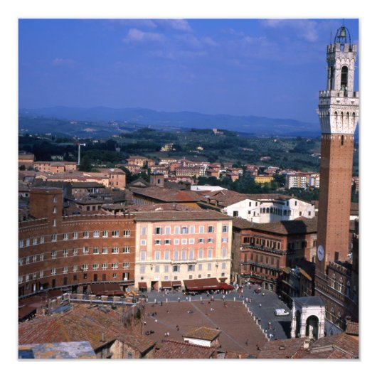 Siena Tuscany Italië Foto Afdruk (Voorkant)