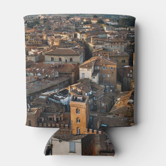 Siena Zonsondergang: Rood dakpanorama Blikjeskoeler (Achterkant)