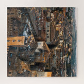 Siena Zonsondergang: Rood dakpanorama Legpuzzel (Horizontaal)