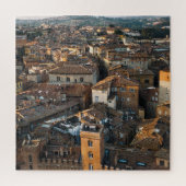 Siena Zonsondergang: Rood dakpanorama Legpuzzel (Verticaal)