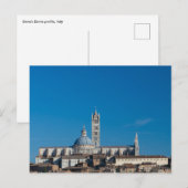 Siena's Dome-profiel, Italië Briefkaart (Voorkant / Achterkant)