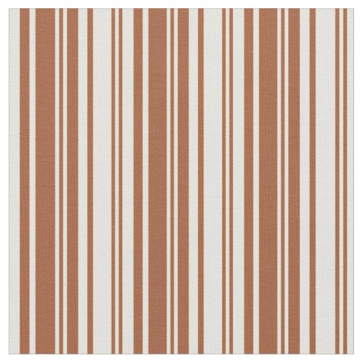 Sienna and Light Yellow Pattern of Stripes Stof (Close Up)