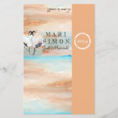 Sienna Beige Aziatische Kraan Wedding Snoep Bar Wr Flyer (Voorkant)