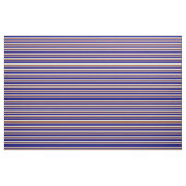 Sienna, Beige & Blue Lines/Stripes Pattern Stof (Fat Quarter)