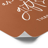 SIENNA-boeken en cadeaubonborden voor Baby showers Poster (Hoek)