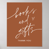 SIENNA-boeken en cadeaubonborden voor Baby showers Poster (Voorkant)