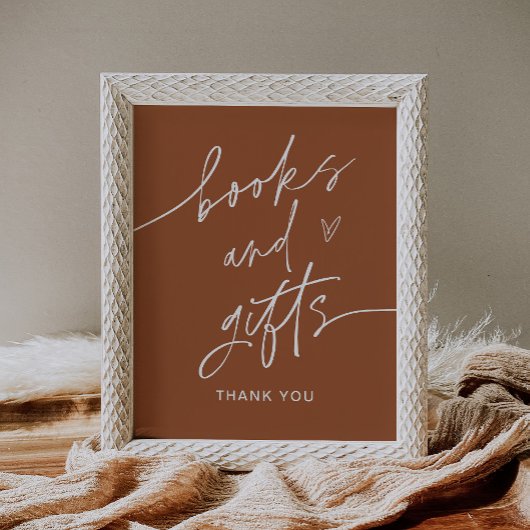 SIENNA-boeken en cadeaubonborden voor Baby showers Poster