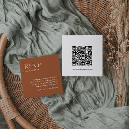 SIENNA Bohemen RSVP-kaart, QR-code invoegen Informatiekaartje