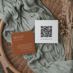 SIENNA Bohemen RSVP-kaart, QR-code invoegen Informatiekaartje
