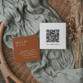 SIENNA Bohemen RSVP-kaart, QR-code invoegen Informatiekaartje