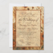 Sienna Boho Chic Wilde Bloemen Formele Trouwdag Kaart (Voorkant)