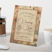 Sienna Boho Floral Dancing Feet Flip Flop Wedding Reclamebord Met Voetstuk (Insitu)