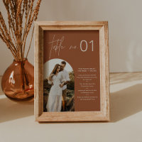 SIENNA Boho fototafel nummer met leuke weetjes 5x7