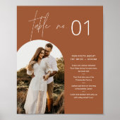 SIENNA Boho fototafel nummer met leuke weetjes 8x1 Poster (Voorkant)