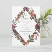 Sienna Botanical | Bruiloft Kaart (Staand voorkant)