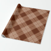 Sienna Brown and White Pset Cadeaupapier (Uitgerold)