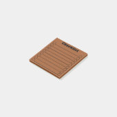 Sienna Brown Checklist Post-it® notes 3" x 3" (Schuin)