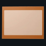 Sienna brown kleurenaccent klaar om aan te passen notitieblok<br><div class="desc">Dit aangepaste stijlvolle product in Sienna brown kleurenaccent voor uzelf of als cadeautje om altijd een indruk te maken. Klik op de knop "Aanpassen!" om gereedschappen weer te geven om dit product aan te passen als u een teksteditor en een afbeelding-lader wilt gebruiken.</div>