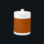 Sienna brown kleurenaccent klaar om aan te passen theepot<br><div class="desc">Dit aangepaste stijlvolle product in Sienna brown kleurenaccent voor uzelf of als cadeautje om altijd een indruk te maken. Klik op de knop "Aanpassen!" om gereedschappen weer te geven om dit product aan te passen als u een teksteditor en een afbeelding-lader wilt gebruiken.</div>