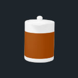 Sienna brown kleurenaccent klaar om aan te passen theepot<br><div class="desc">Dit aangepaste stijlvolle product in Sienna brown kleurenaccent voor uzelf of als cadeautje om altijd een indruk te maken. Klik op de knop "Aanpassen!" om gereedschappen weer te geven om dit product aan te passen als u een teksteditor en een afbeelding-lader wilt gebruiken.</div>