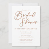 Sienna Brown Script minimalistisch Vrijgezellenfee Kaart (Voorkant)