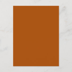 Sienna bruin kleurdecor klaar om aan te passen briefkaart