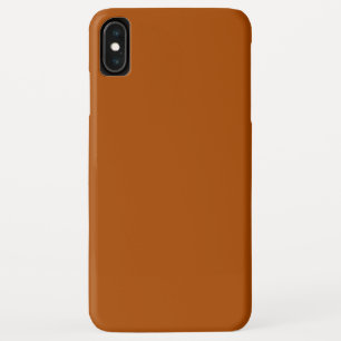 Sienna bruin kleurdecor klaar om aan te passen iPhone XS max hoesje