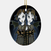 "Sienna & Celeste" Dragon Gemini Twin Fae Ornament (Rechts)