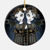 "Sienna & Celeste" Dragon Gemini Twin Fae Ornament (Achterkant)