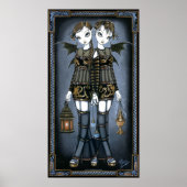 Sienna & Celeste Gothic Dragon Twins Fairy Poster (Voorkant)