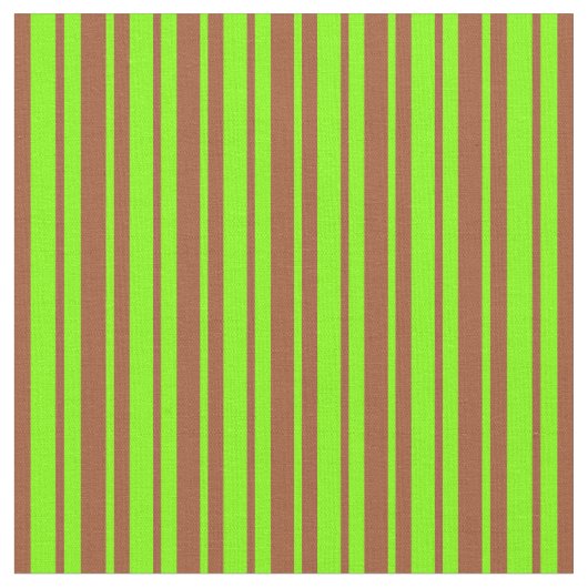Sienna & Chartreuse Stripes Stof (Close Up)