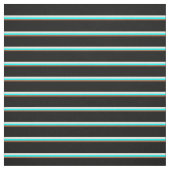 Sienna, Cyan, Beige & Black Pattern of Stripes Stof (Swatch)